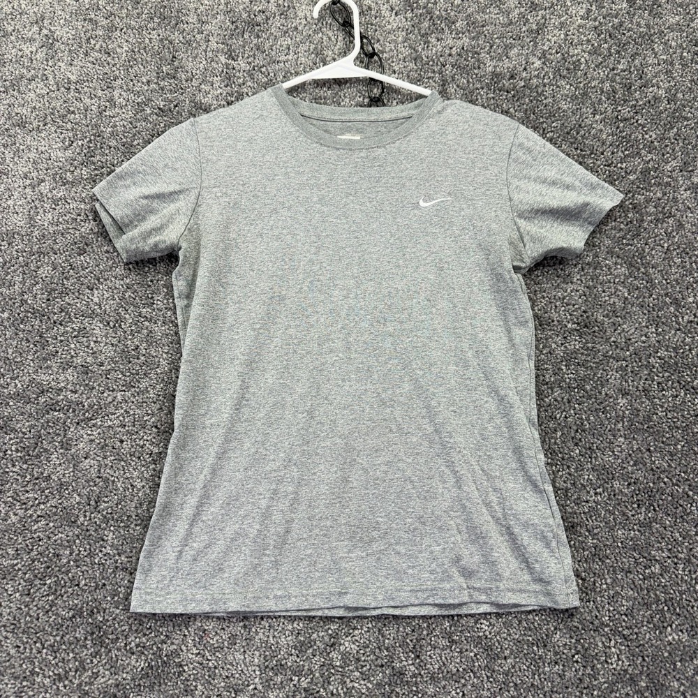 Nike Shirt Womens Small Gray FITDRY Crew Neck Short Sleeve Athletic